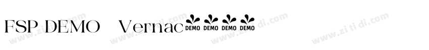 FSP DEMO   Vernac字体转换